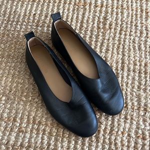 Everlane Black Italian Leather Day Glove Flat Size 6.5